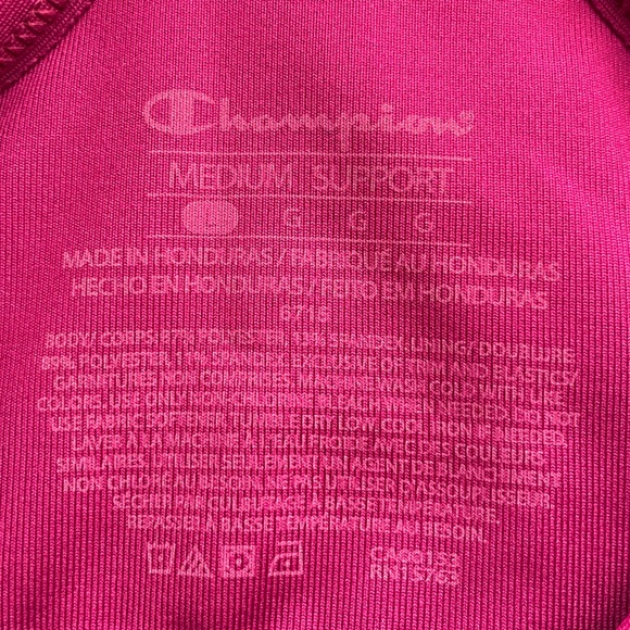 Champion Magenta Patterned Racerback Sports Bra - Picture 3 of 4